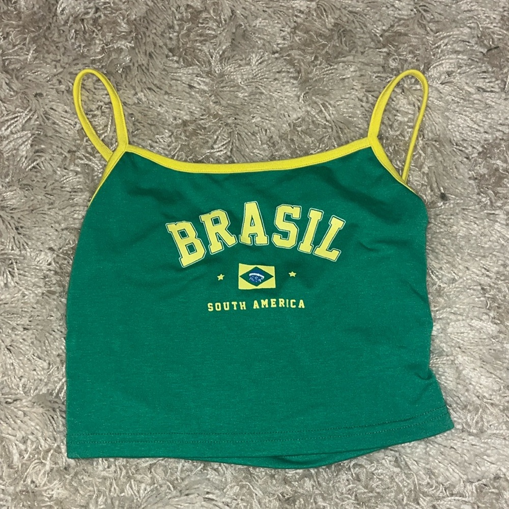 green brasil tank top